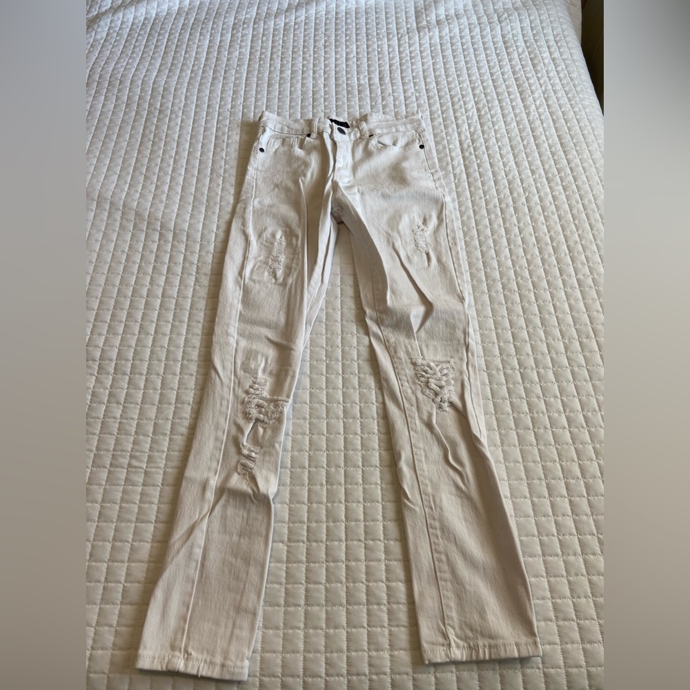 Encrypted White Jeans
